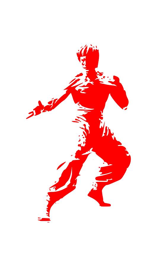 Bruce Lee Stance Digital Art by Fred Foster - Pixels