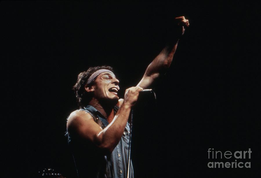 Bruce Springsteen Photograph - Bruce Springsteen At The Brendan Byrne by The Estate Of David Gahr