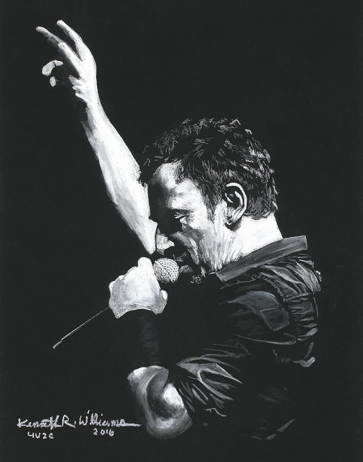 Bruce Springsteen Drawing by Kenneth Williams - Fine Art America