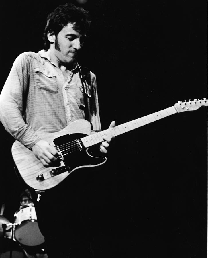 Bruce Springsteen Playing Guitar Live Photograph by American Stock