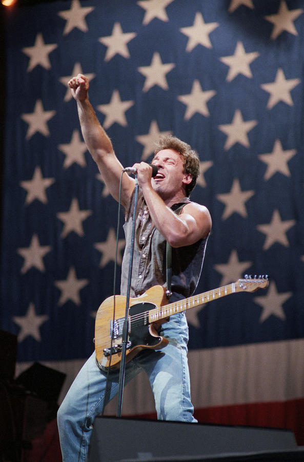 Bruce Springsteen Singing On Stage Photograph by Bettmann