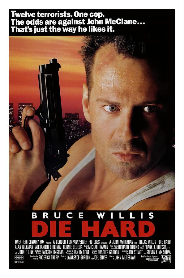 BRUCE WILLIS in DIE HARD -1988-. Photograph by Album