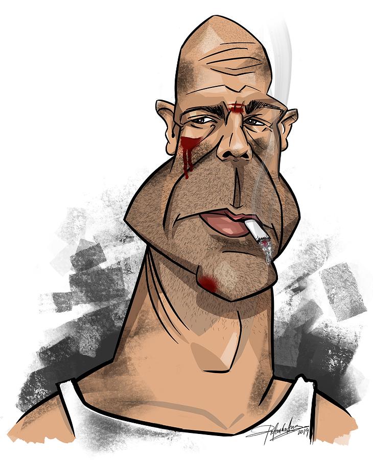 Bruce Willis Digital Art by Rolando Arias - Fine Art America