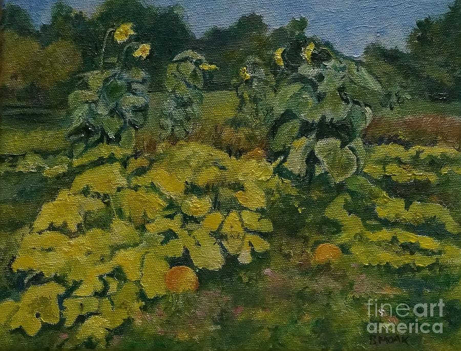 Bruces Garden Painting by Barbara Moak