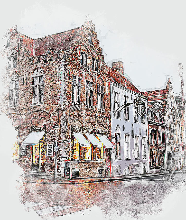 Bruges, Belgium - 04 Painting by AM FineArtPrints