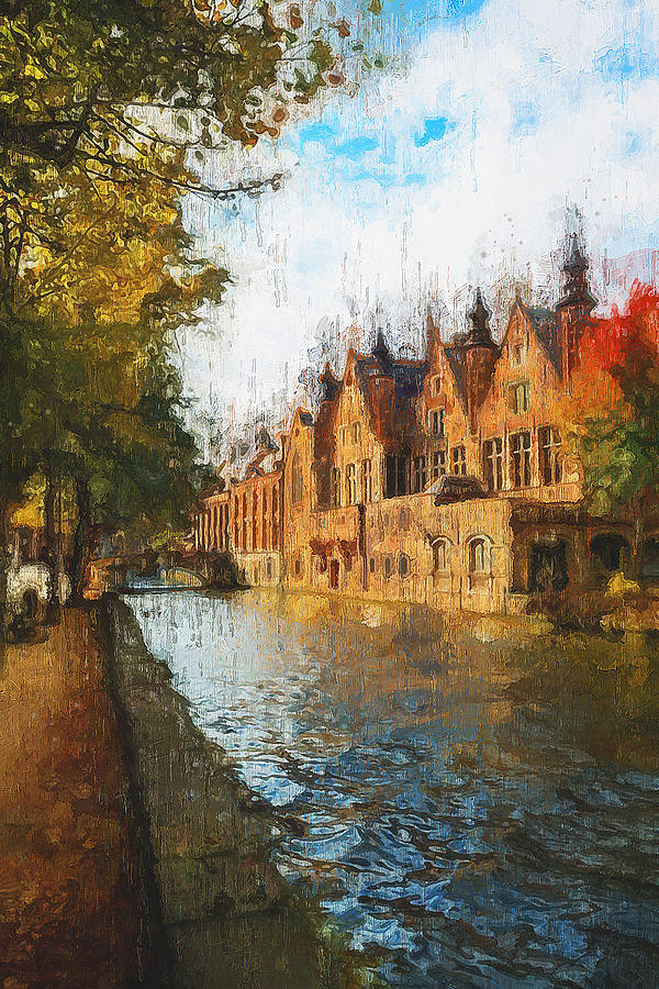 Bruges, Belgium - 06 Painting by AM FineArtPrints