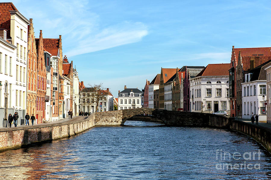Bruges Canal Scene Number Nine Photograph by John Rizzuto