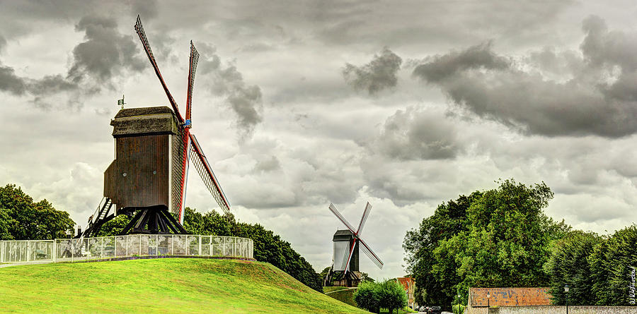 Bruges Windmills Photograph by Weston Westmoreland