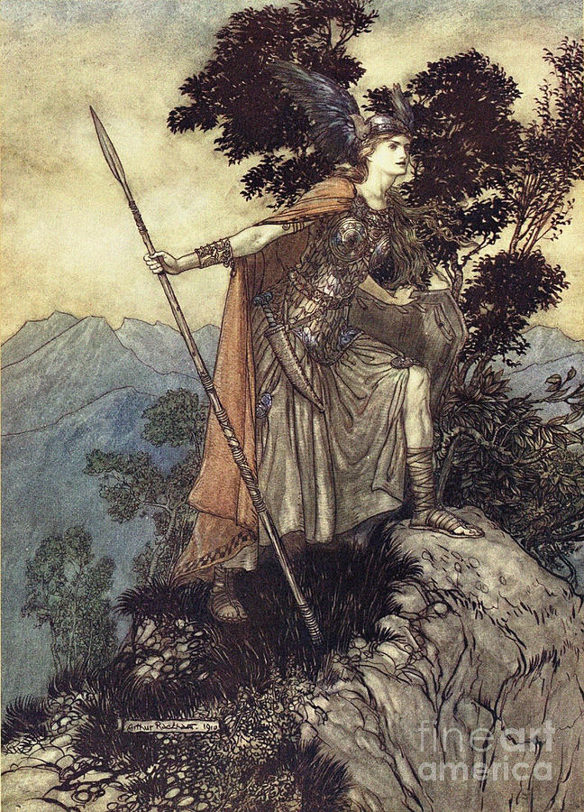 Brunhilde Illustration Drawing by Heritage Images