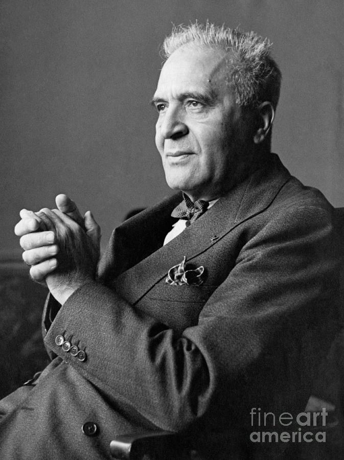Bruno Walter With His Hands Clasped Photograph by Bettmann