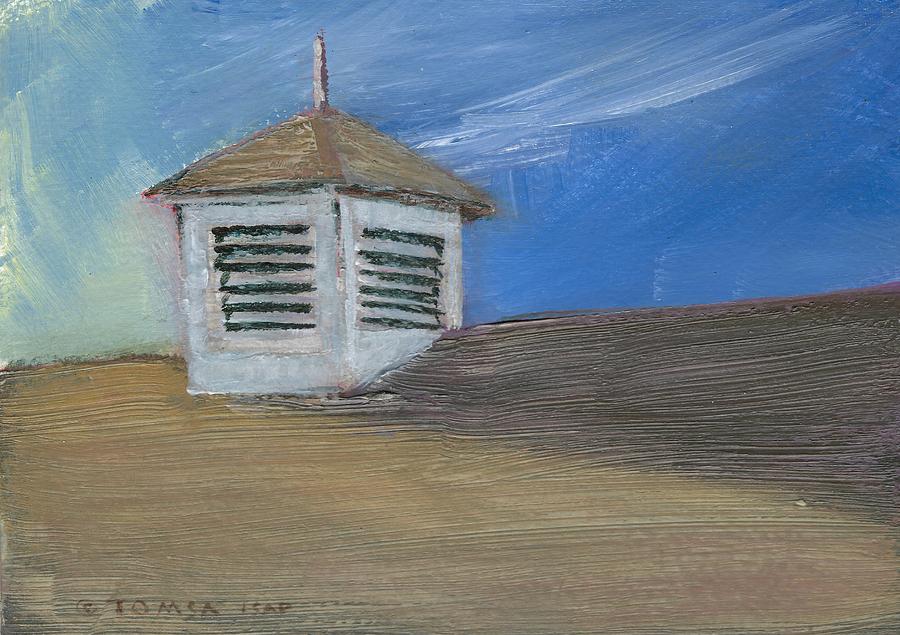 Brunswick Rooftop Cupola Painting by Bill Tomsa