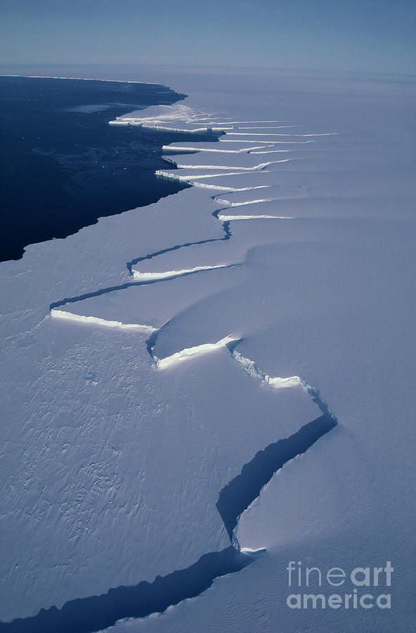 Brunt Ice Shelf Photograph by British Antarctic Survey/science Photo Library