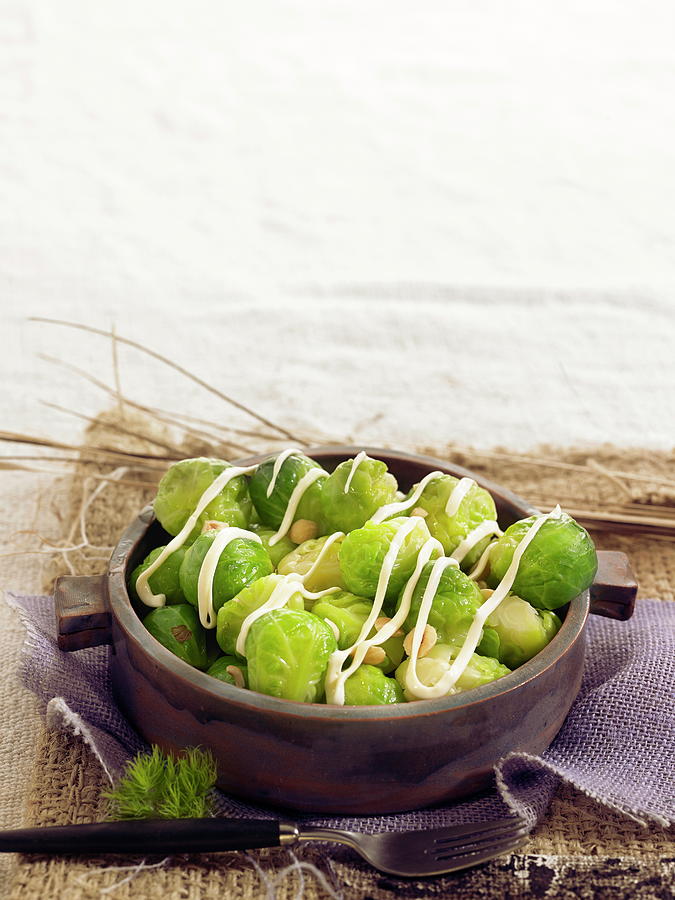 Brussels Sprout And Hazelnut Salad Photograph by Lawton
