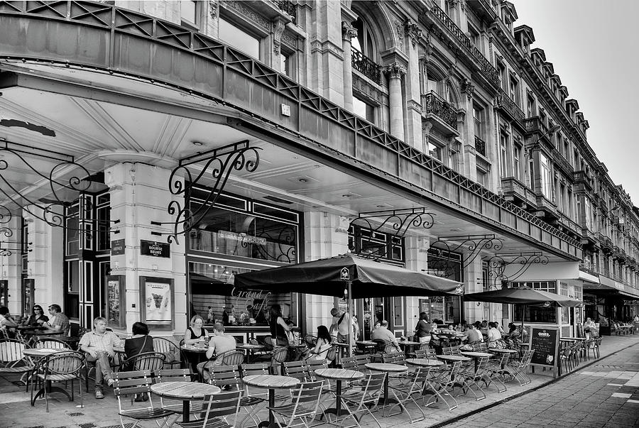 Brussels Street Cafe Photograph by Georgia Clare
