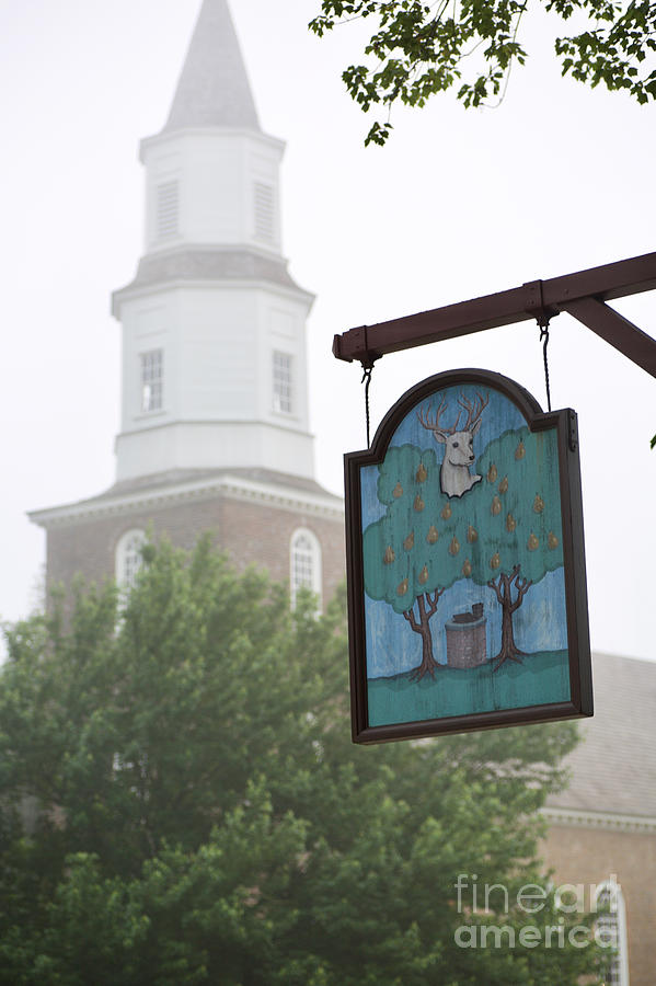Bruton Parish and Hartwell Perry Misty Morning Photograph by Rachel Morrison