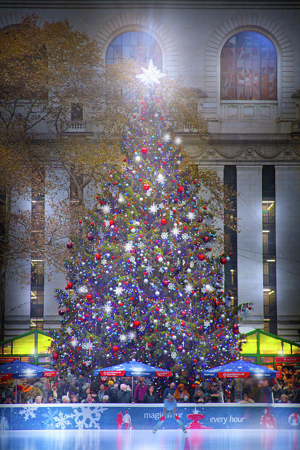 Bryant Park Christmas Tree Photograph by Mark Andrew Thomas