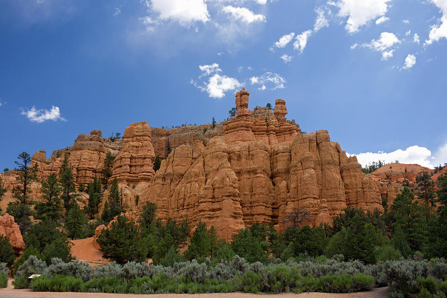 Bryce Canyon With A Beautiful Blue Sky Photograph by Julnichols