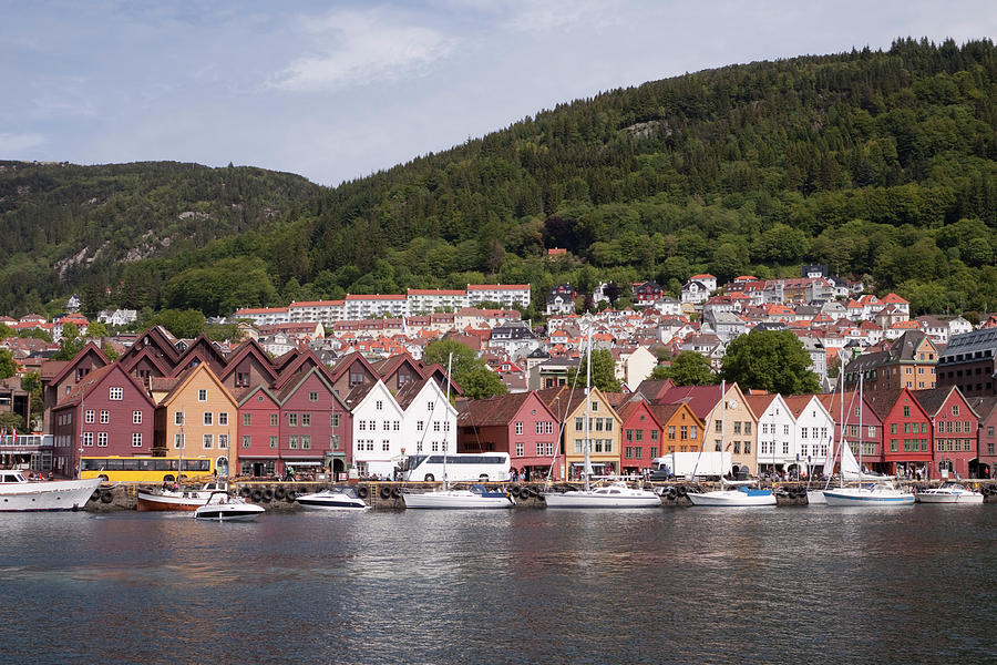 Bryggen, Bergen Harbour Norway Photograph by Lingbeek
