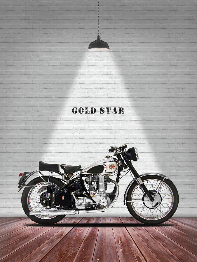 Bsa Motorcycle Photograph - BSA Gold Star 1952 by Mark Rogan