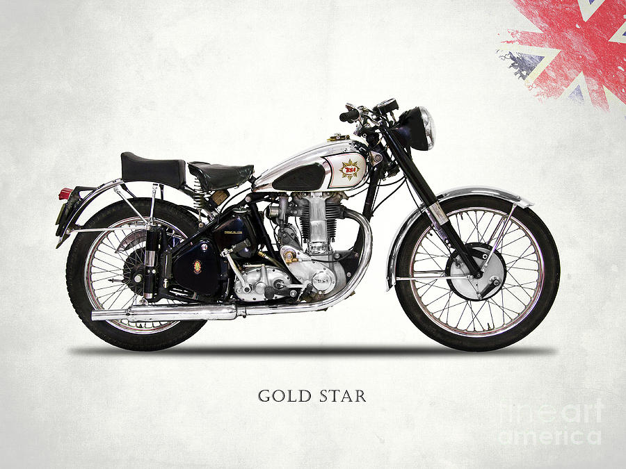 Bsa Motorcycle Photograph - BSA Gold Star 52 by Mark Rogan