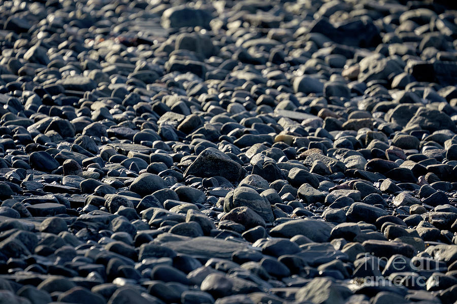 Abstract pebble beach at Loch Hourn Scotland Photograph by David Bleeker