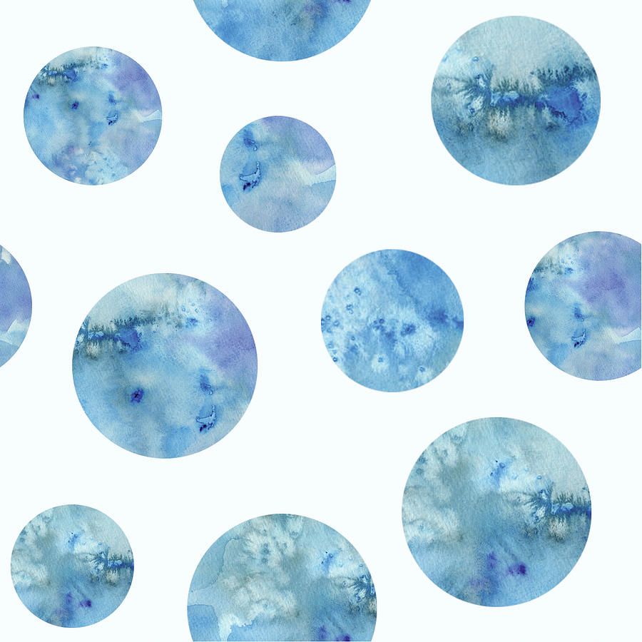 Pattern Painting - Bubble Pattern On White by Summer Tali Hilty
