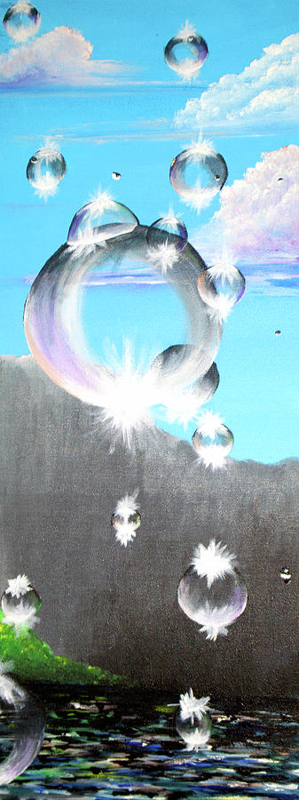 Bubbles 4 Painting by Medea Ioseliani