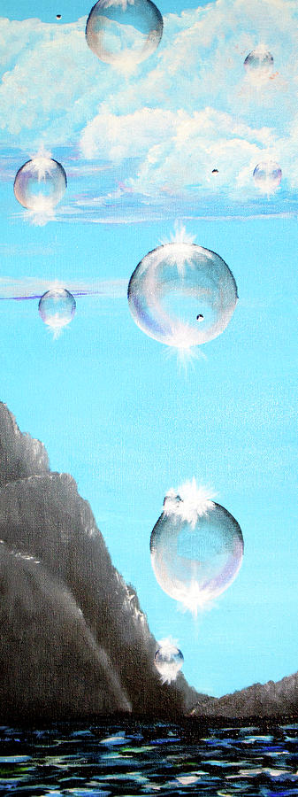 Bubbles 5 Painting by Medea Ioseliani