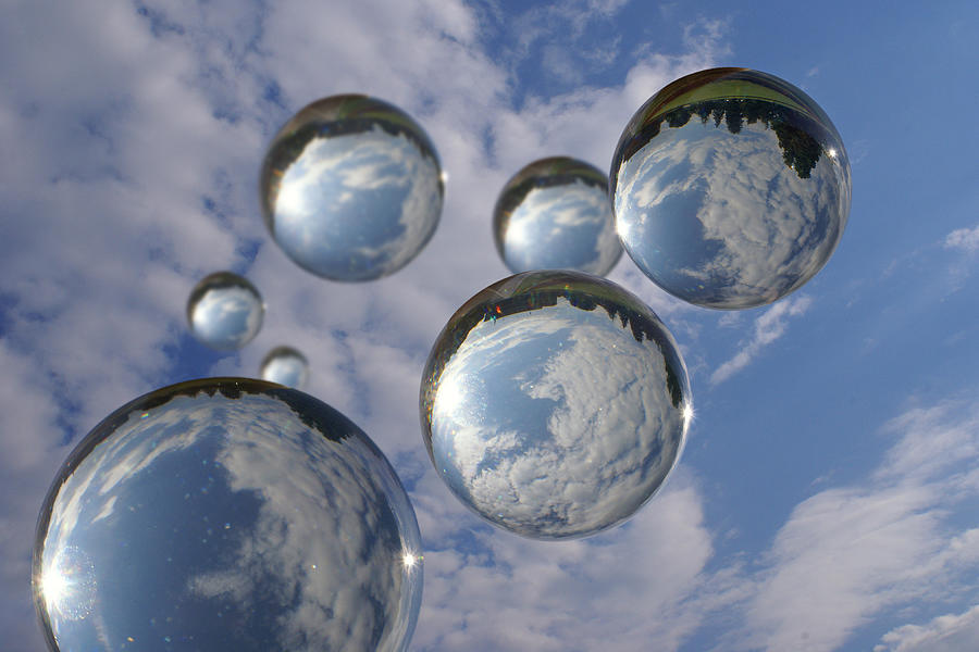 Bubbles And Clouds In Sky Photograph by Dragan Todorovic