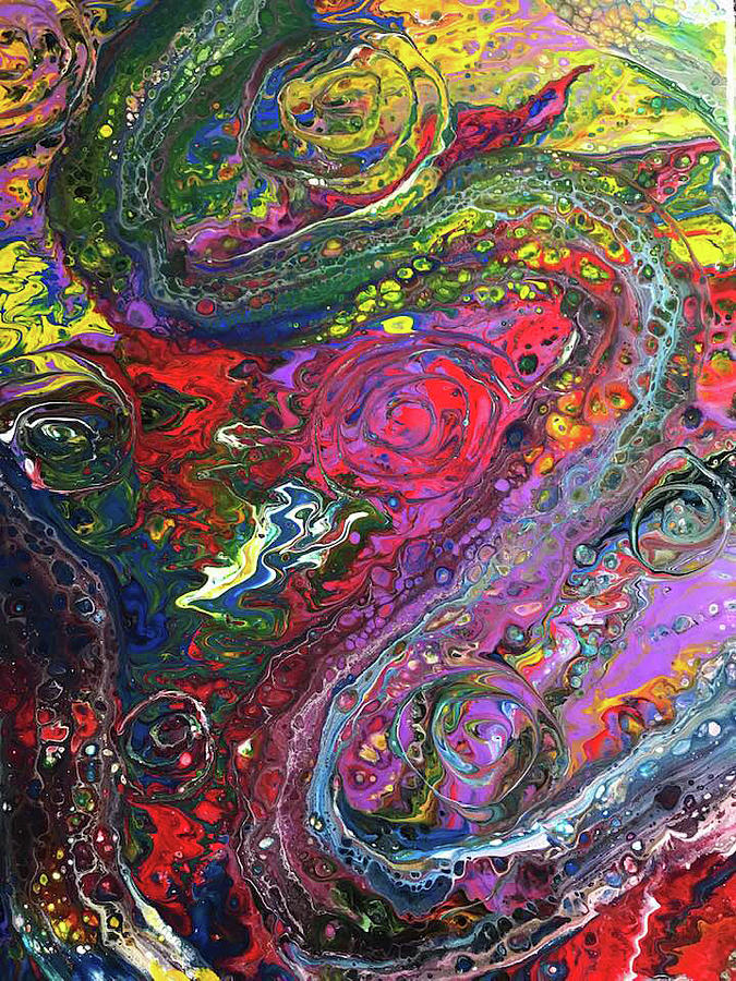 Bubbles Painting by Lynn Dixon | Fine Art America