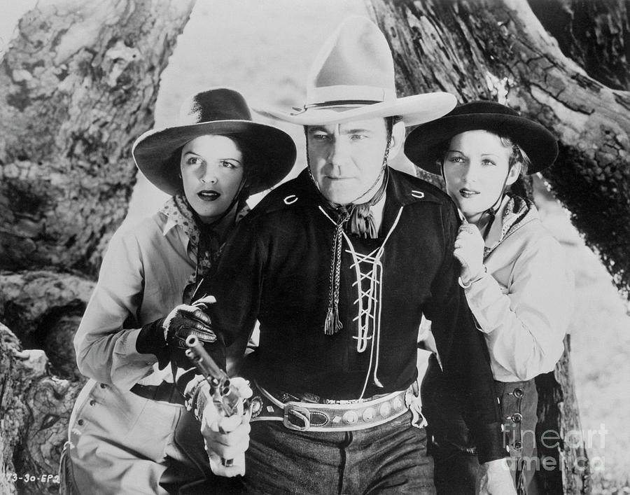 Buck Jones And Costars In Western Scene Photograph by Bettmann