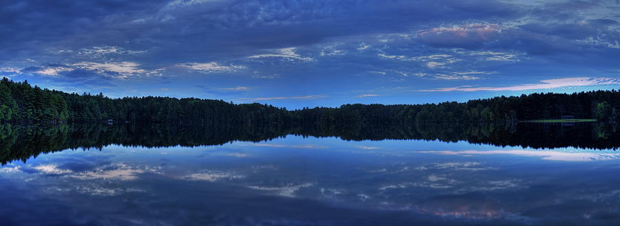 Buck Lake Evening Panoramic Photograph by Dale Kauzlaric