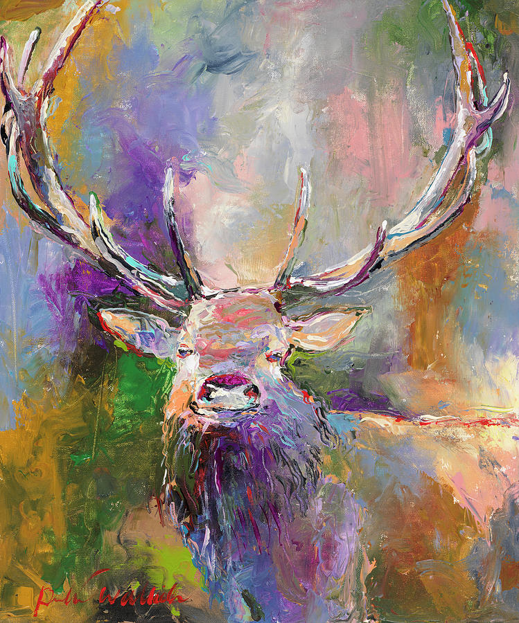 Buck Painting by Richard Wallich - Fine Art America