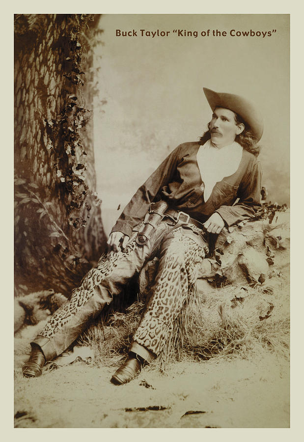 Buck Taylor 'King of the Cowboys' Painting by John C.H. Grabill Fine