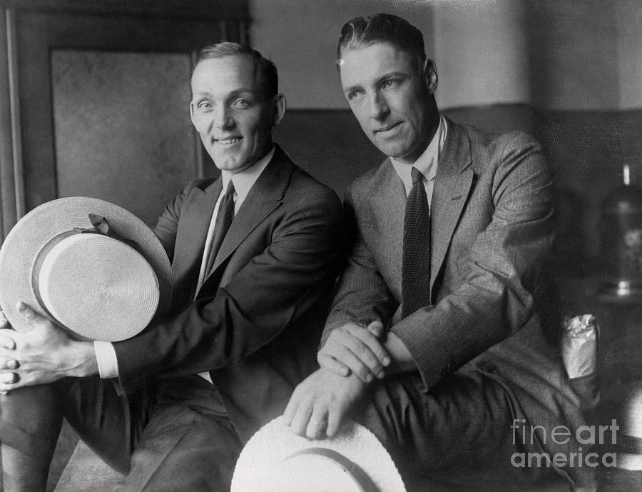 Buck Weaver And Swede Risberg Seated Photograph by Bettmann