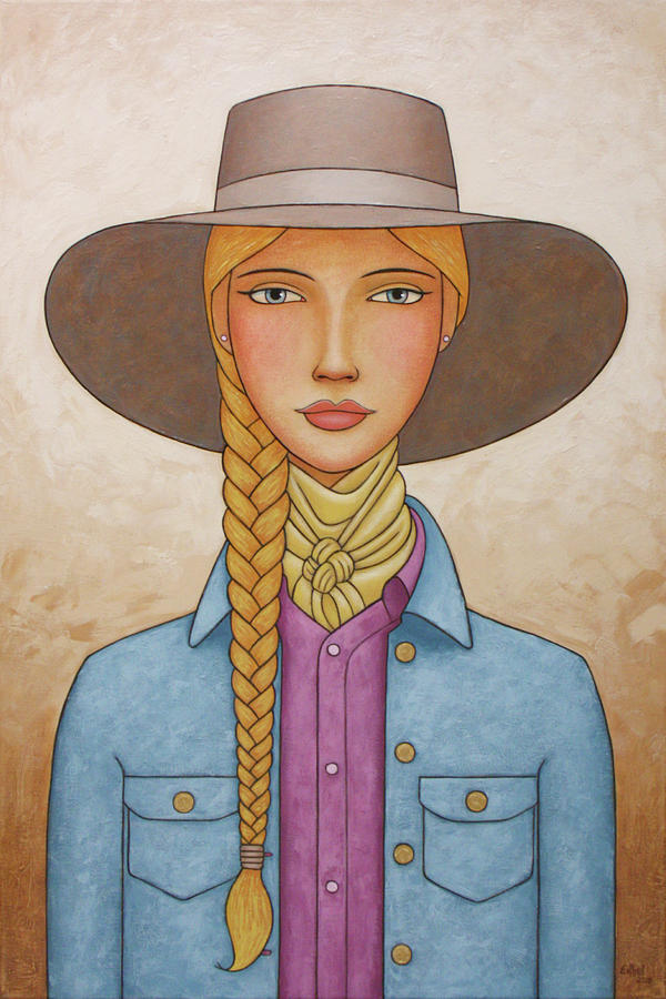 Buckaroo Girl Painting by Norman Engel
