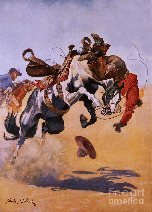 Bucked Painting by Stanley L Wood