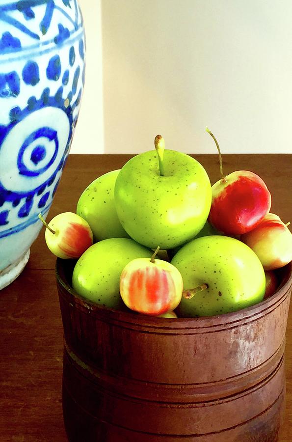 Bucket Of Apples Photograph by Alida M Haslett
