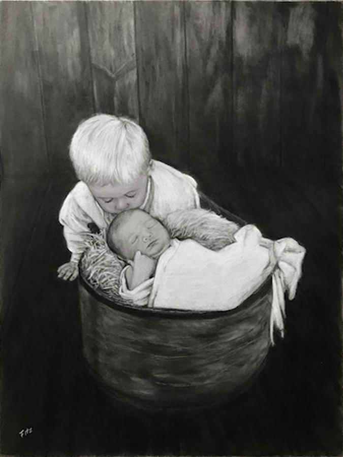 Bucket of Love Drawing by Rick Fitzsimons