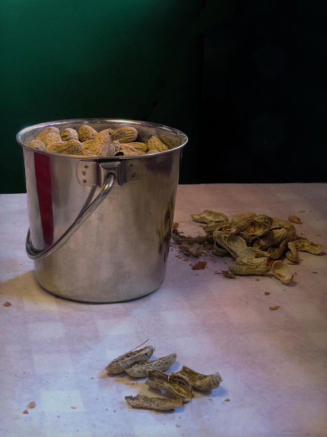 Bucket of Peanuts Photograph by Mitch Spence