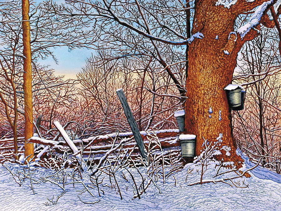 Buckets And Branches Painting by Thelma Winter