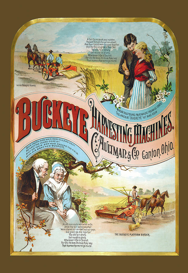 Buckeye Harvesting Machines; Canton, Ohio Painting by Unknown Fine