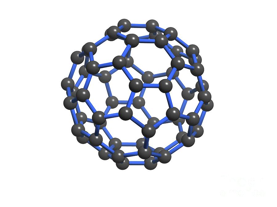 Buckminsterfullerene Molecule Photograph by Tim Brown/science Photo Library