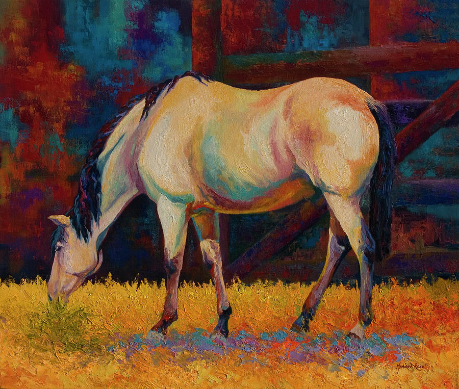 Horse Painting - Buckskin I by Marion Rose
