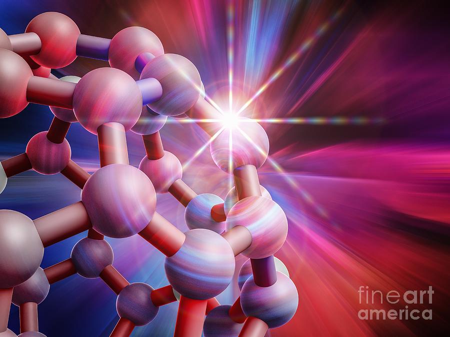 Buckyball C60 Molecule Detail Photograph by Laguna Design/science Photo Library
