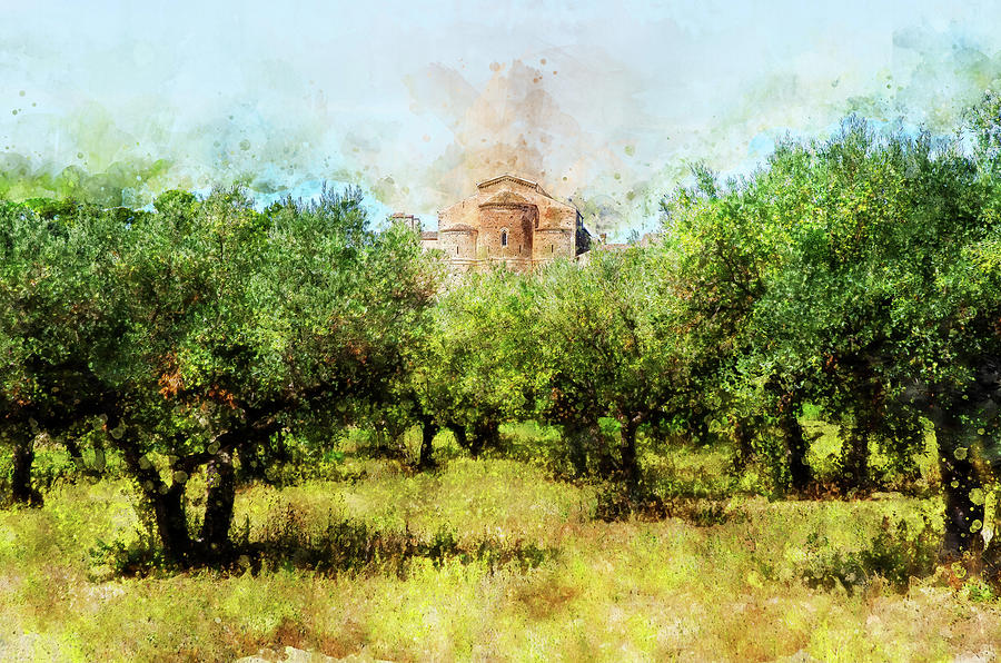 Bucolic Italy - 03 Painting by AM FineArtPrints