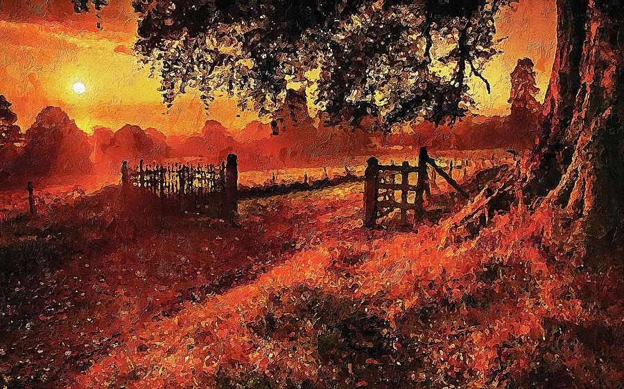 Bucolic Paradise - 24 Painting by AM FineArtPrints