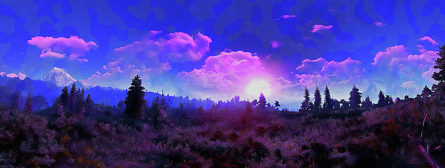 Bucolic Paradise - 45 Painting by AM FineArtPrints