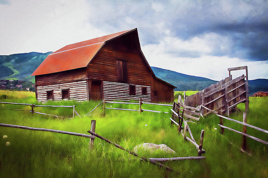 Bucolic Paradise - 50 Painting by AM FineArtPrints