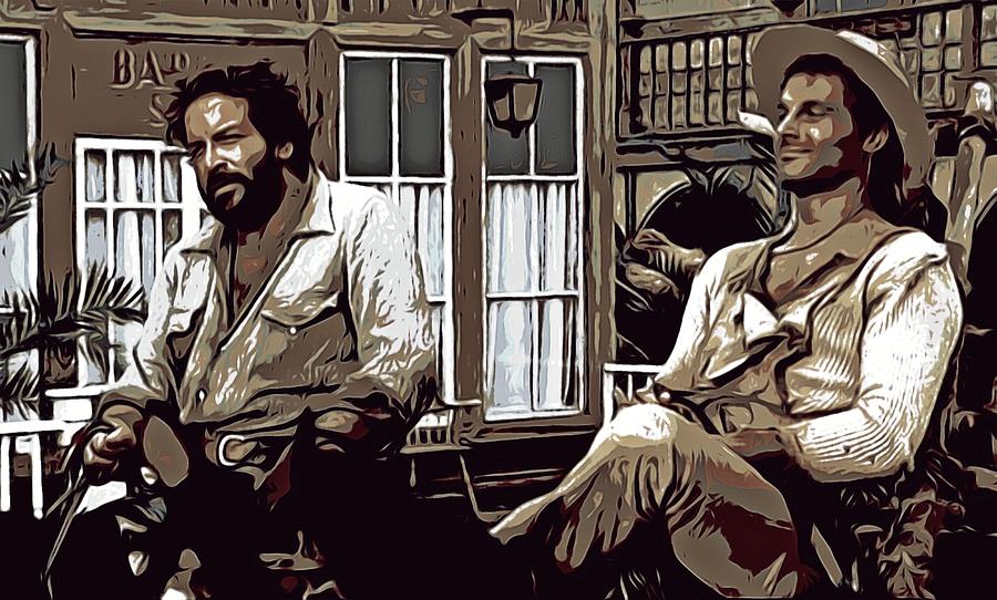 Bud Spencer and Terence Hill Trinity Painting by Artista Fratta - Pixels